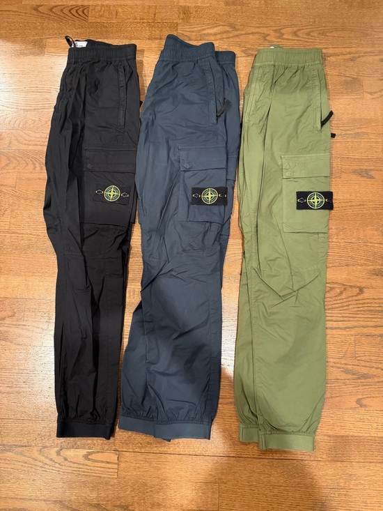 Stone Island Other - Stone Island Cargo Pants in Black, Navy, and Olive Green